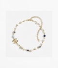 Double-C Emblem Pearl-Detail Pendant Necklace – Pearl Detail – Design 093 main product view