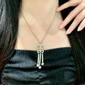 Double-C Emblem Crystal-Accent Pendant Necklace – Design 008 main product view