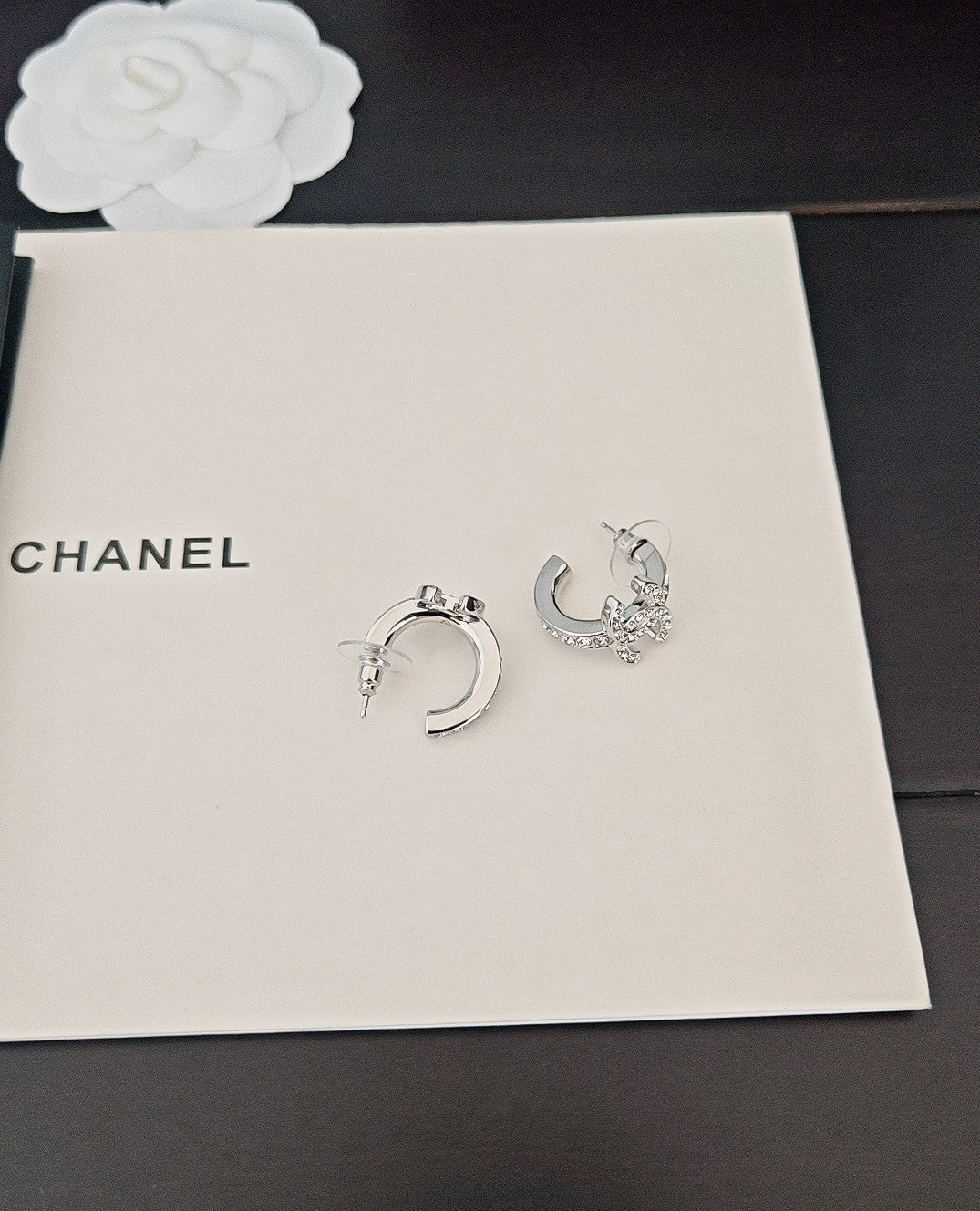 Signature Emblem Jewelry Accessory in Gold-Tone – White Detail – Design 006 main product view