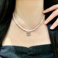 Signature Emblem Pendant Necklace in Polished Metal-Tone – Design 063 main product view