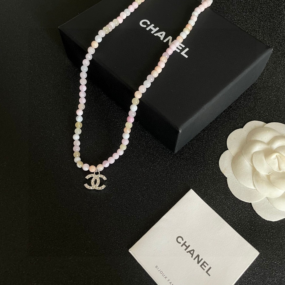 Signature Emblem Pendant Necklace in Polished Metal-Tone – Design 063 close-up detail