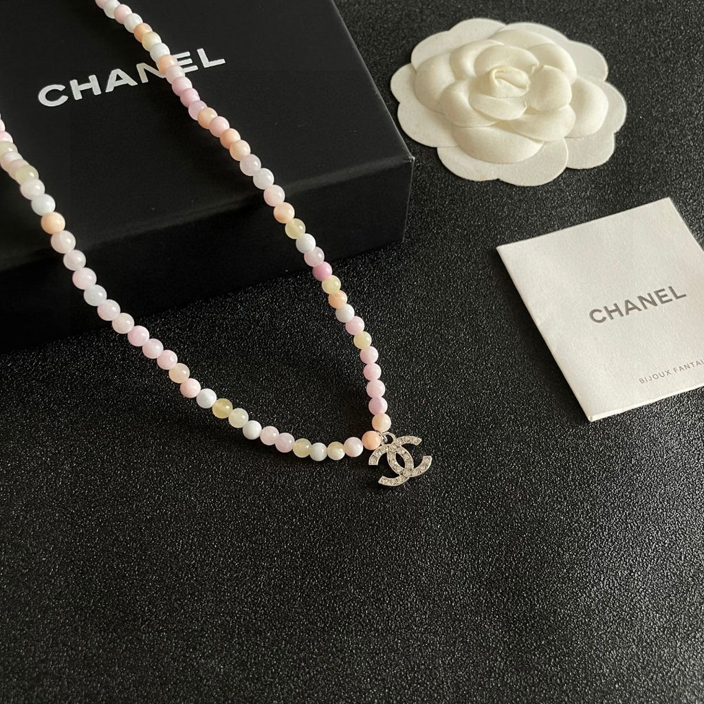 Signature Emblem Pendant Necklace in Polished Metal-Tone – Design 063 styled product view