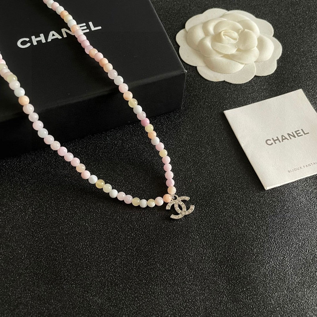 Signature Emblem Pendant Necklace in Polished Metal-Tone – Design 109 styled product view