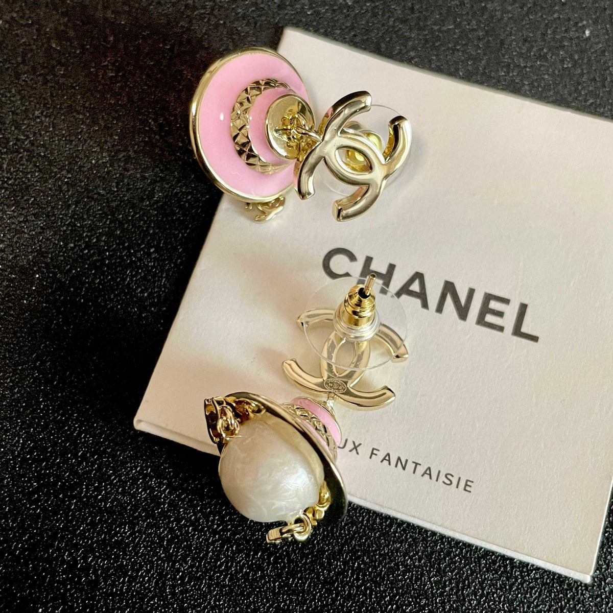 Signature Emblem Statement Earrings in Polished Metal-Tone – Design 027 main product view