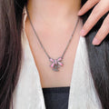 Double-C Emblem Crystal-Accent Pendant Necklace – Design 020 main product view