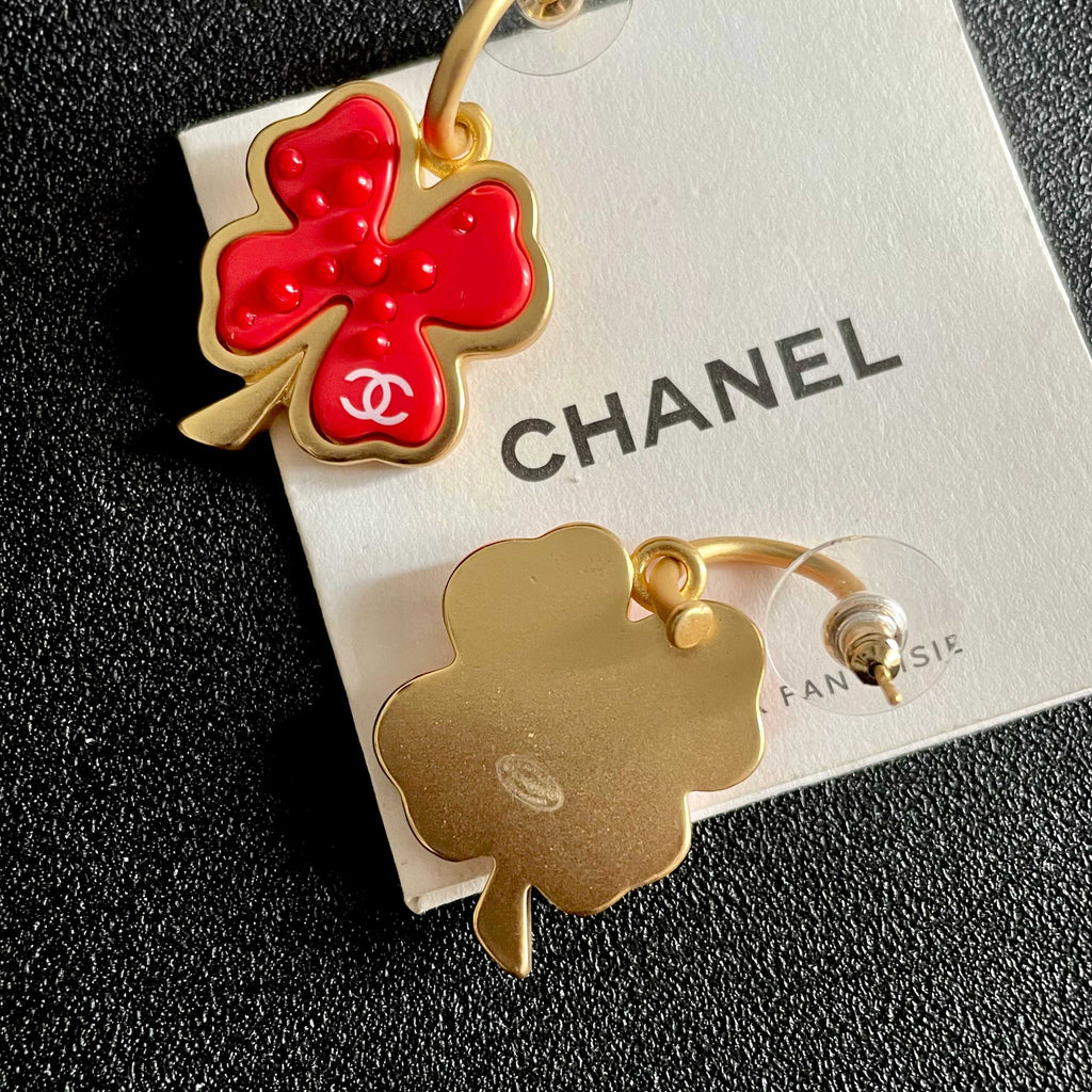 Camellia Statement Earrings in Polished Metal-Tone – Camellia Detail – Design 002 main product view