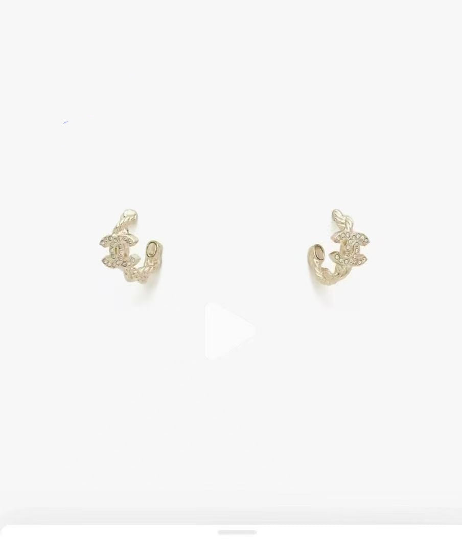 Letter Pearl-Detail Stud Earrings – Pearl Detail – Design 008 close-up detail