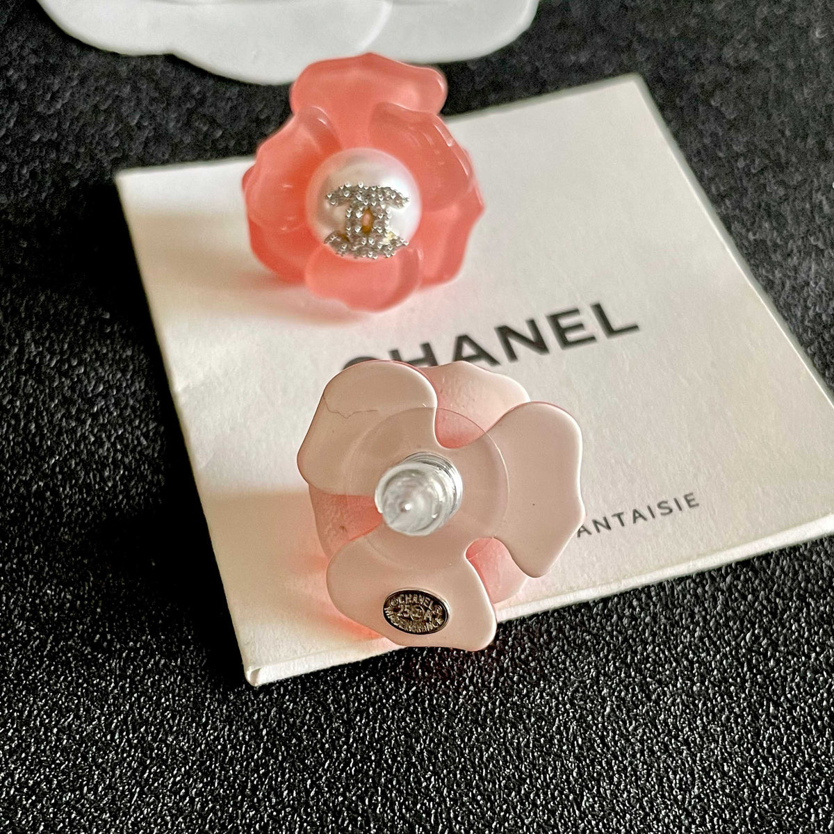 Signature Emblem Stud Earrings in Polished Metal-Tone – Design 055 main product view