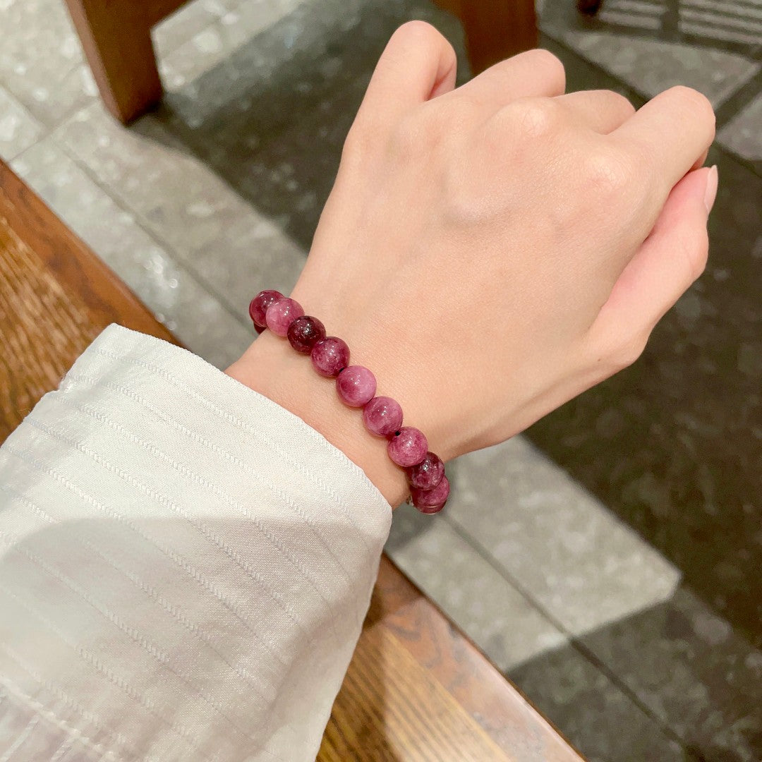 Letter Emblem Bracelet in Polished Metal-Tone – Pearl Detail front product view
