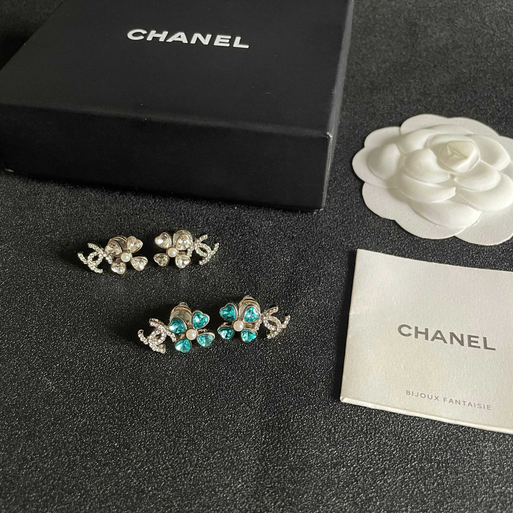 Signature Emblem Stud Earrings in Polished Metal-Tone – Design 045 close-up detail