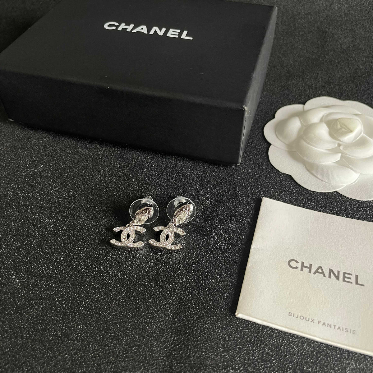 Signature Emblem Stud Earrings in Polished Metal-Tone – Design 042 close-up detail