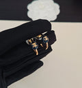 Signature Emblem Jewelry Accessory in Gold-Tone – Blue Detail main product view