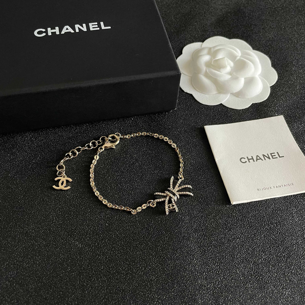 Double-C Emblem Bracelet in Polished Metal-Tone – Design 007 styled product view