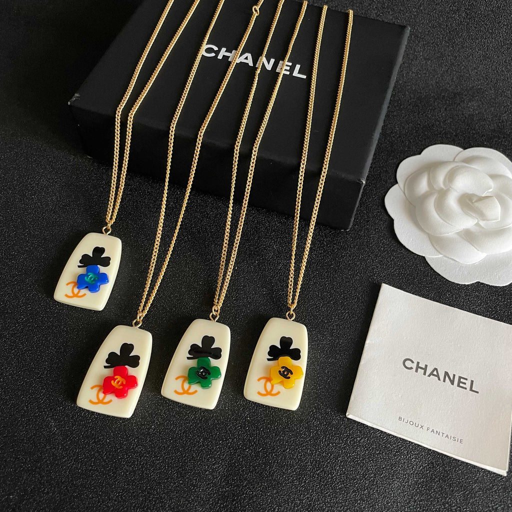 Camellia Pendant Necklace in Polished Metal-Tone – Camellia Detail – Design 019 side detail