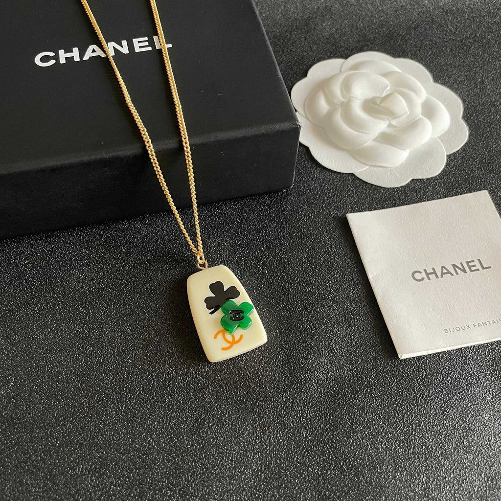Camellia Pendant Necklace in Polished Metal-Tone – Camellia Detail – Design 018 styled product view