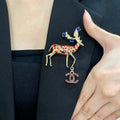 Signature Emblem Brooch in Polished Metal-Tone – Design 048 main product view