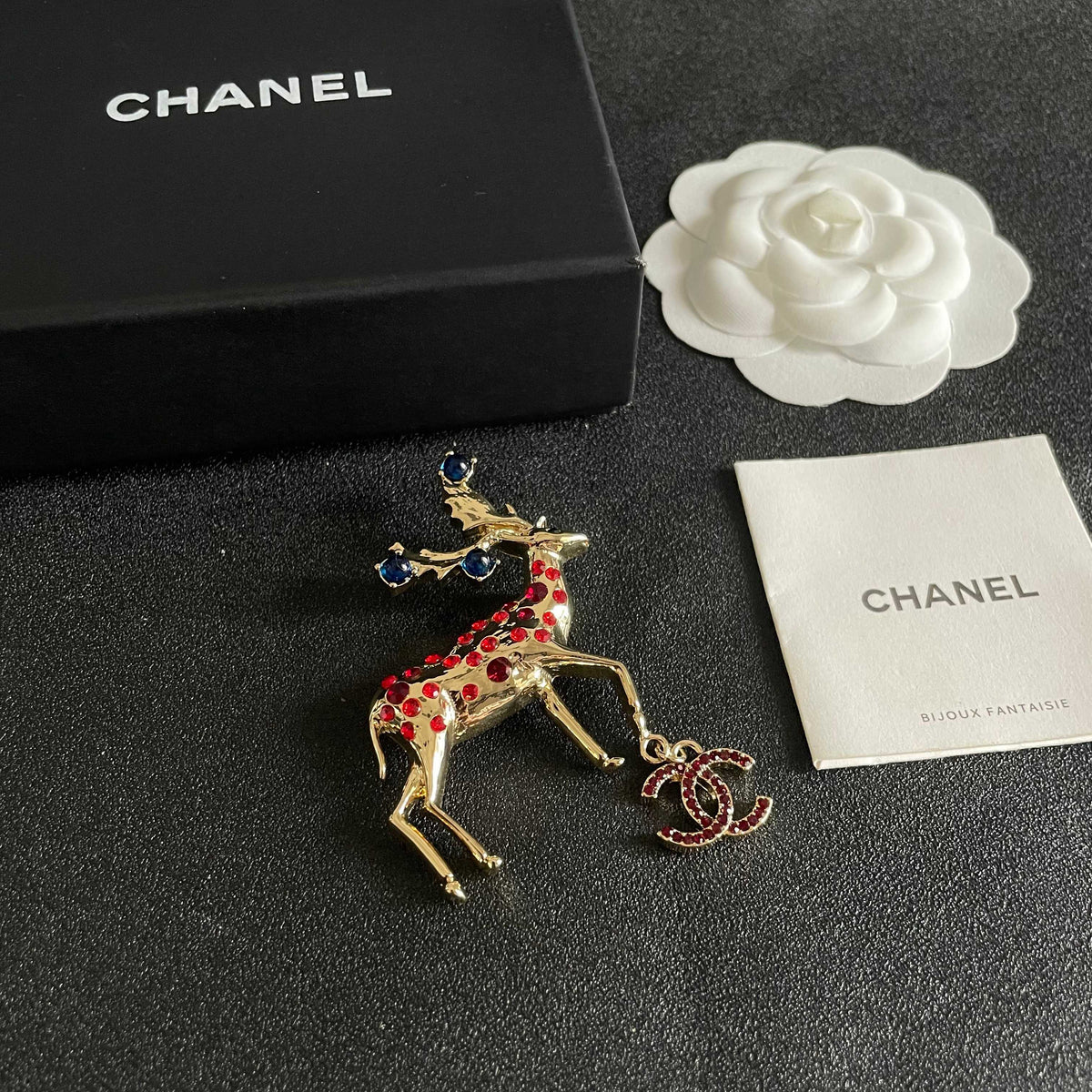 Signature Emblem Brooch in Polished Metal-Tone – Design 048 styled product view