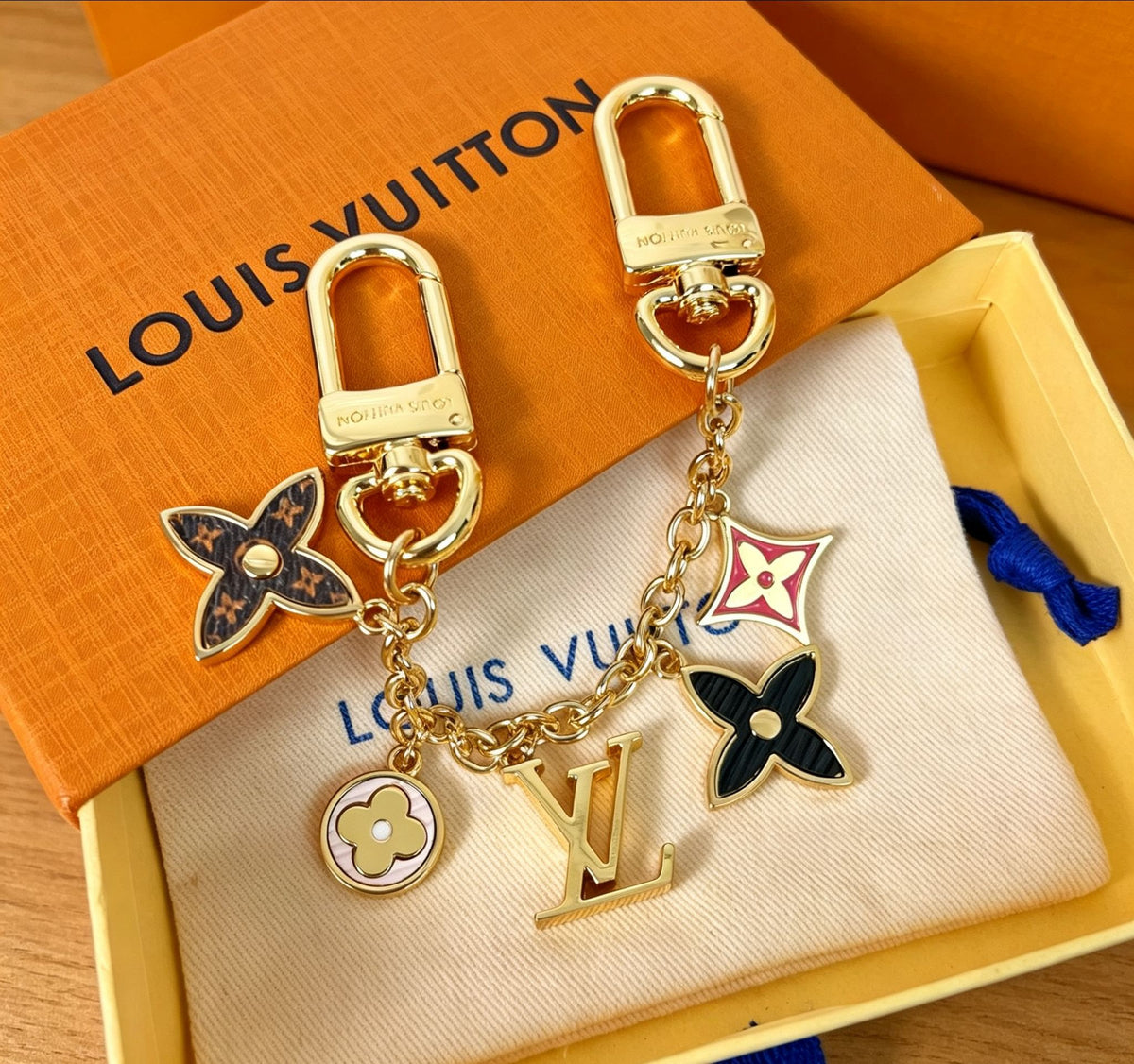Letter Jewelry Accessory in Polished Metal-Tone – Design 002 front product view
