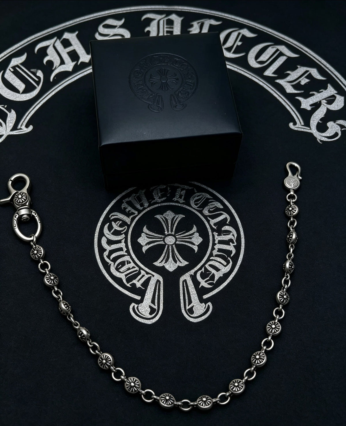 Signature Emblem Pendant Necklace in Polished Metal-Tone – Design 088 front product view
