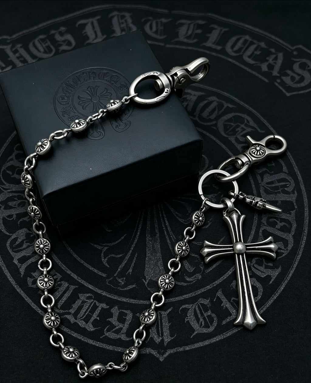 Signature Emblem Pendant Necklace in Polished Metal-Tone – Design 093 main product view