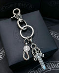 Signature Emblem Jewelry Accessory in Polished Metal-Tone – Design 063 main product view