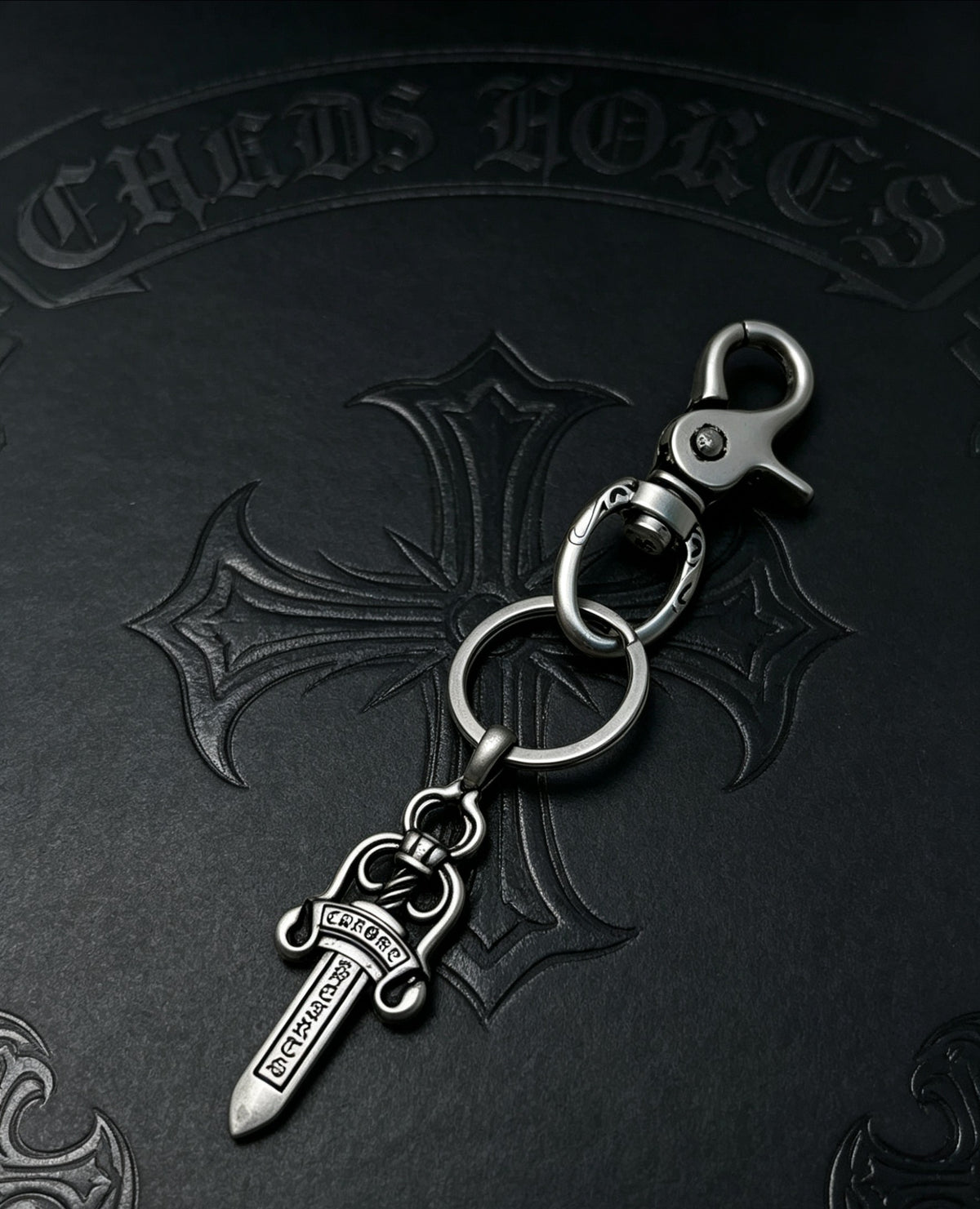 Signature Emblem Jewelry Accessory in Polished Metal-Tone – Design 024 detail view
