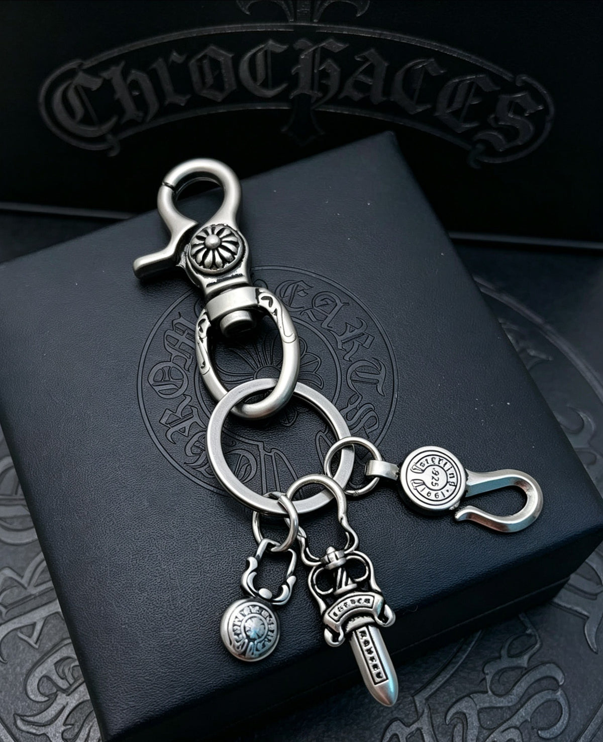 Signature Emblem Jewelry Accessory in Polished Metal-Tone – Design 022 main product view