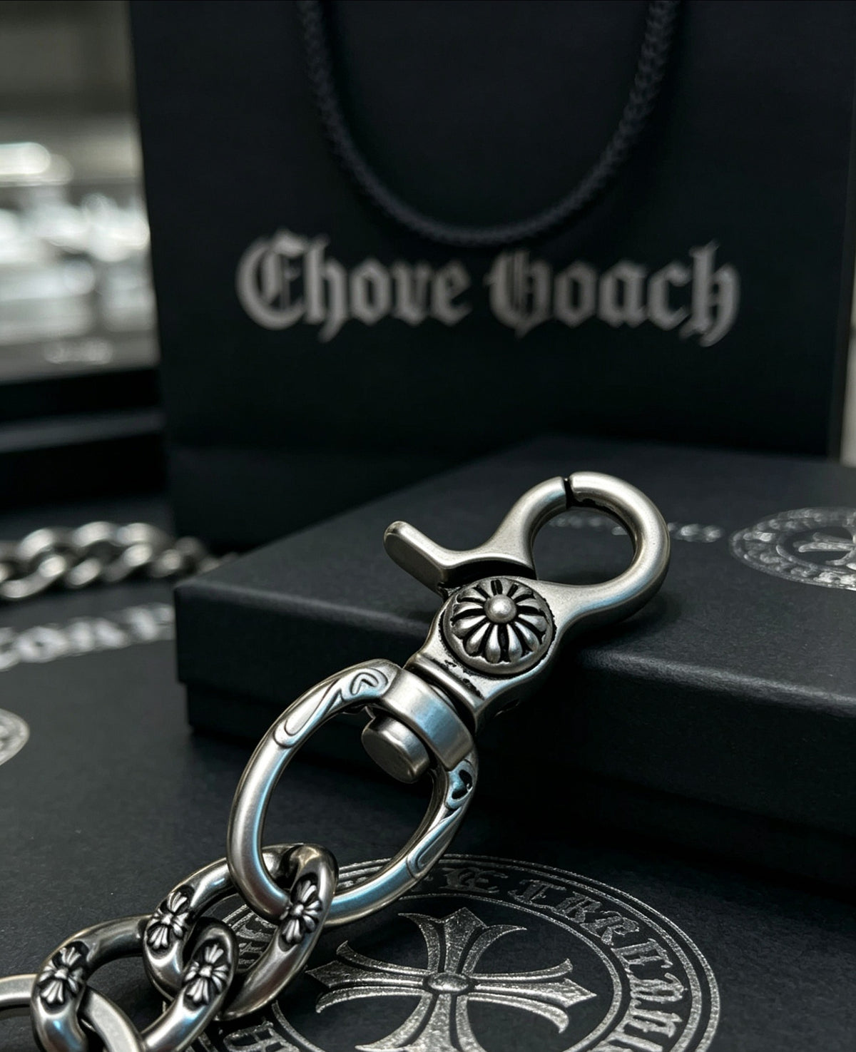Dagger Multi-Use Chain Accessory – Dagger Detail – Design 02 styled product view