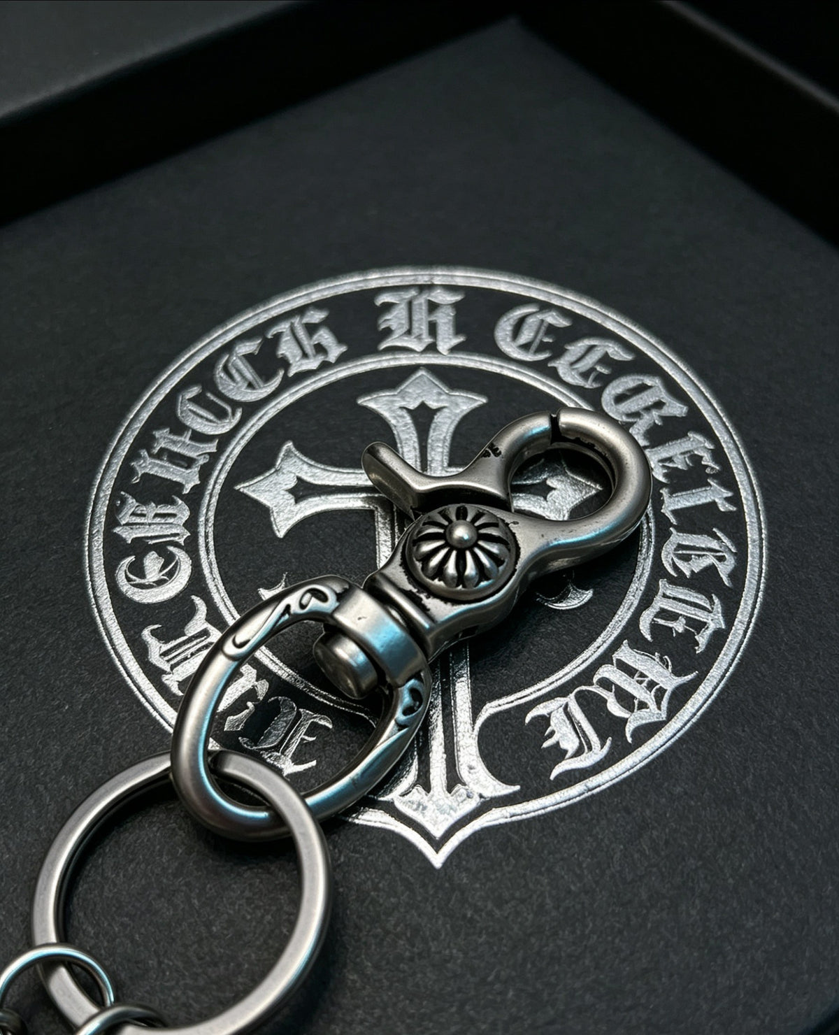 Signature Emblem Pendant in Polished Metal-Tone – Design 005 styled product view