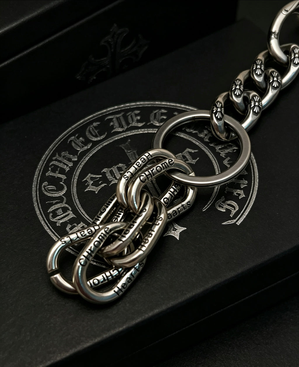 Letter Jewelry Accessory in Polished Metal-Tone – Design 001 close-up detail