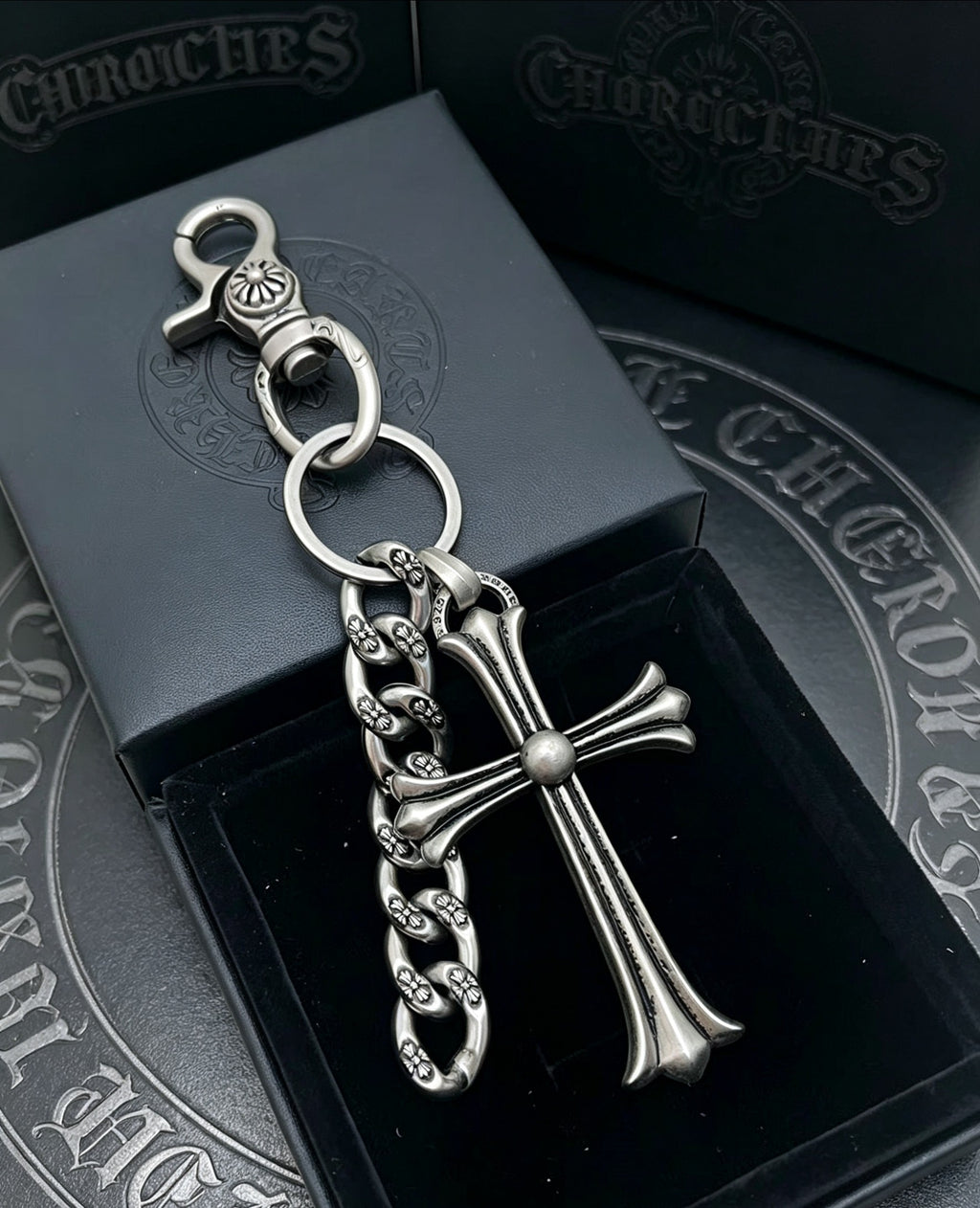 Signature Emblem Pendant in Polished Metal-Tone – Design 001 front product view
