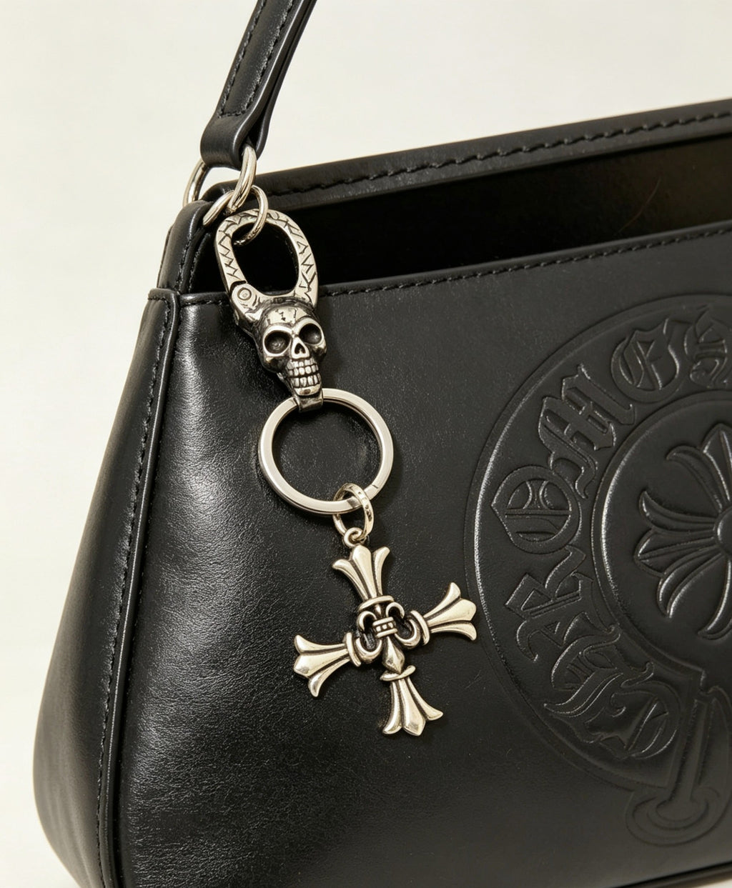 Signature Emblem Pendant in Polished Metal-Tone – Design 010 main product view