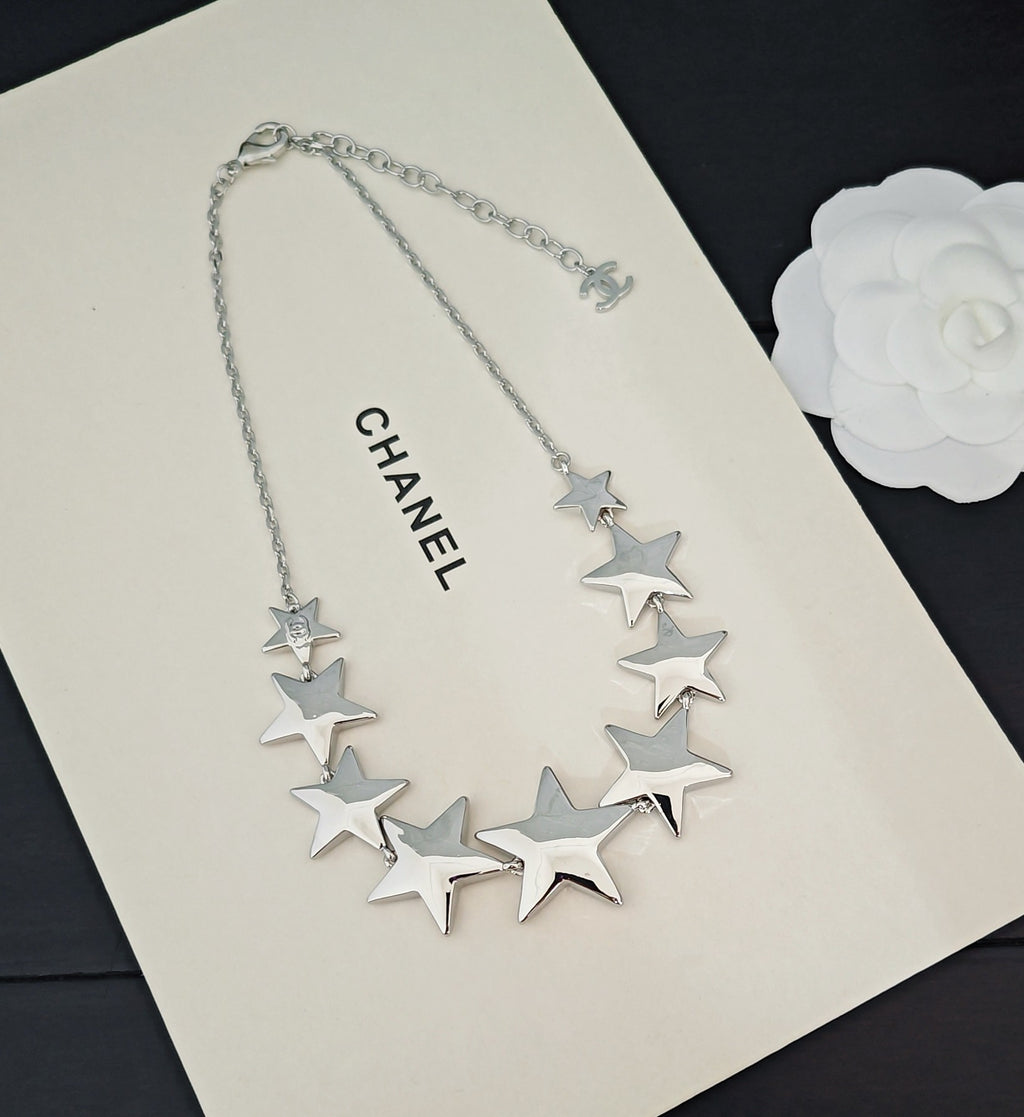 Signature Emblem Pendant Necklace in Gold-Tone – White Detail – Design 006 close-up detail