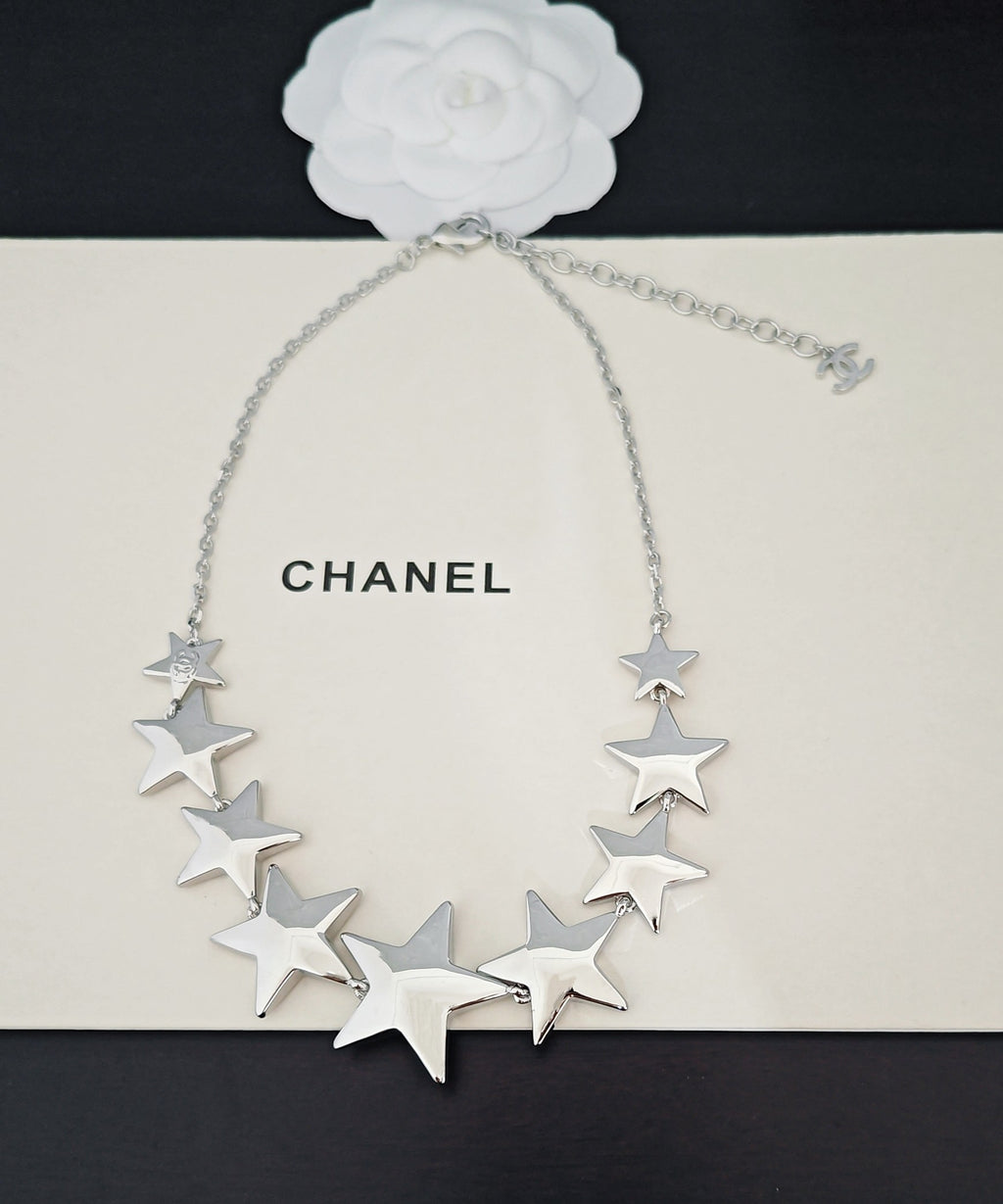 Signature Emblem Pendant Necklace in Gold-Tone – White Detail – Design 006 side detail