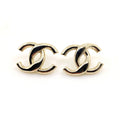 Signature Emblem Stud Earrings in Gold-Tone – Design 010 main product view