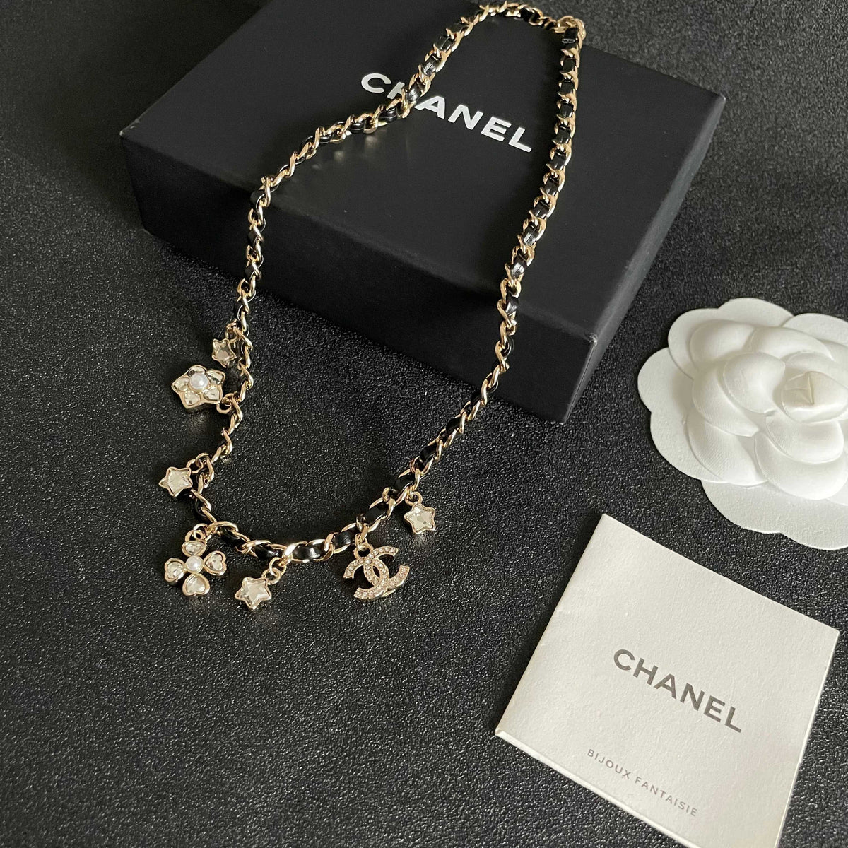 Signature Emblem Pendant Necklace in Polished Metal-Tone – Design 106 close-up detail