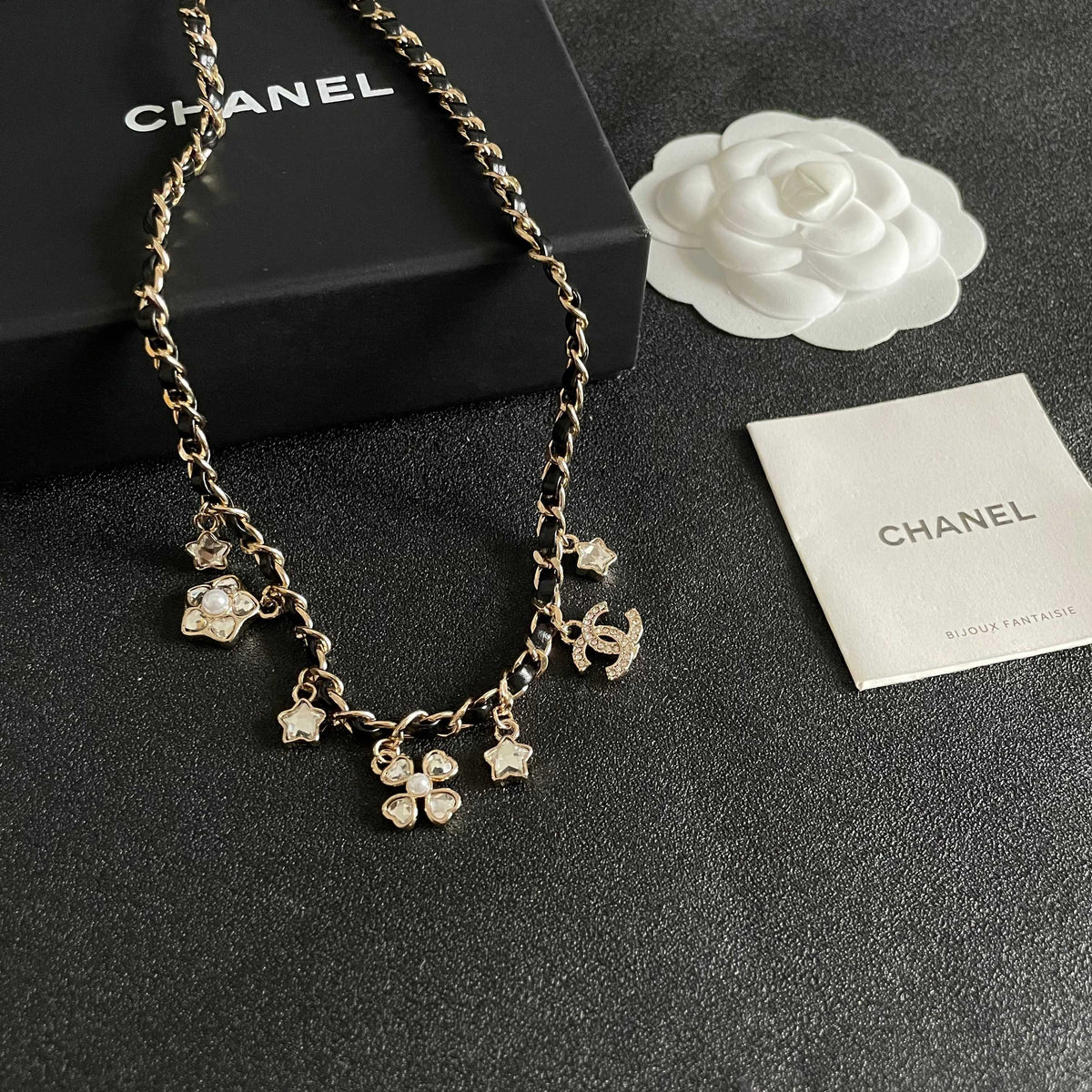 Signature Emblem Pendant Necklace in Polished Metal-Tone – Design 106 styled product view