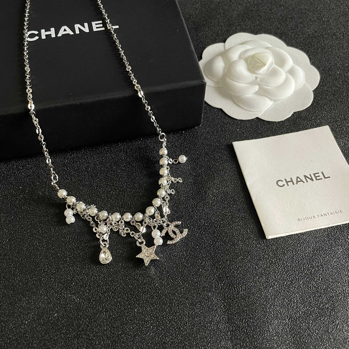 Signature Emblem Pendant Necklace in Polished Metal-Tone – Design 105 styled product view