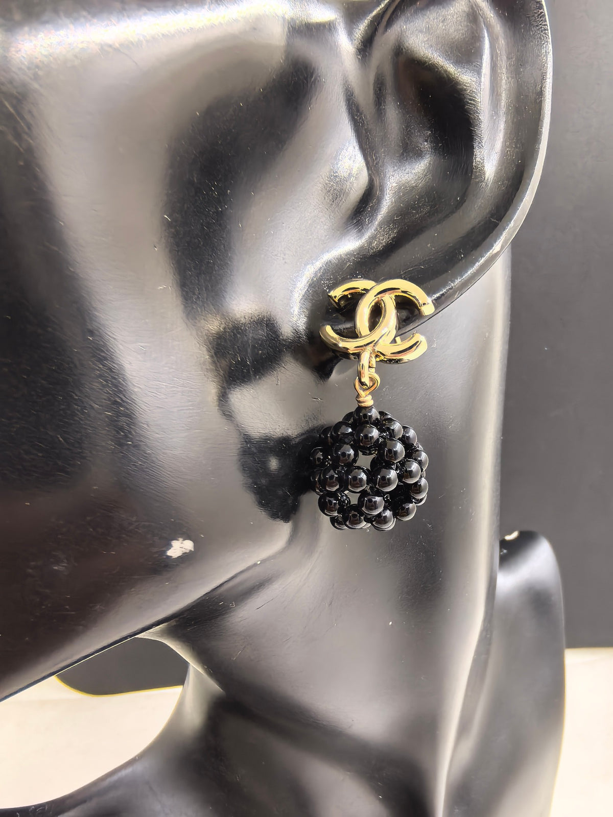 Pearl Pearl-Detail Statement Earrings – Pearl Detail – Design 016 front product view