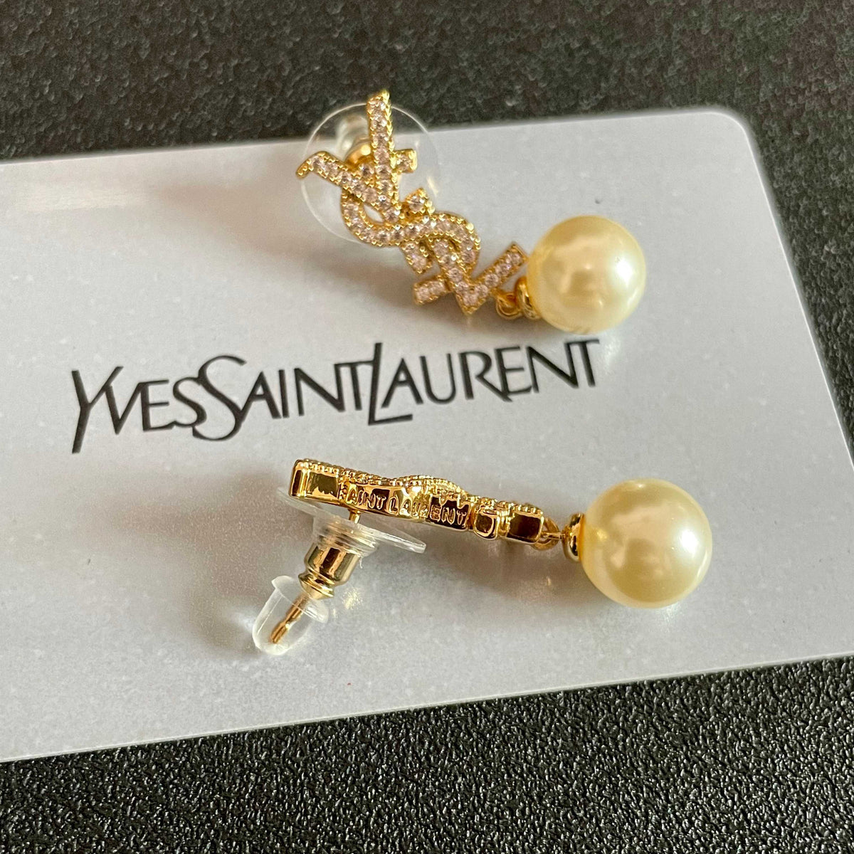 Geometric Emblem Stud Earrings in Silver-Tone – Vintage Detail – Design 011 main product view