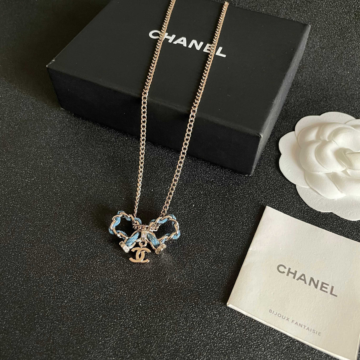Signature Emblem Pendant Necklace in Polished Metal-Tone – Design 112 close-up detail