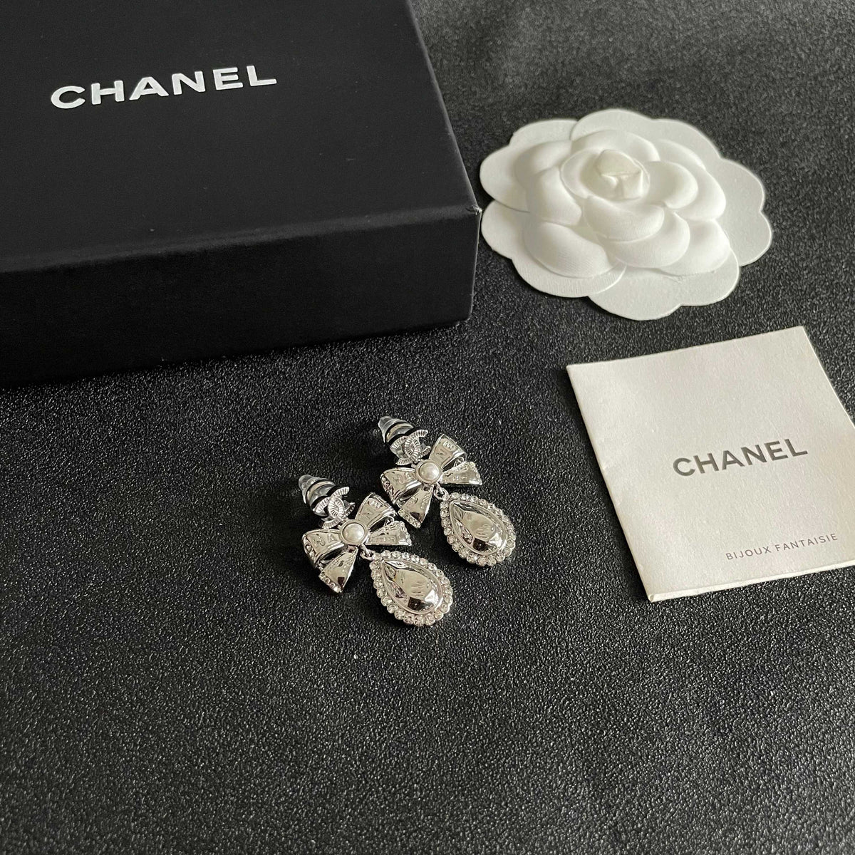 Signature Emblem Stud Earrings in Polished Metal-Tone – Design 118 styled product view