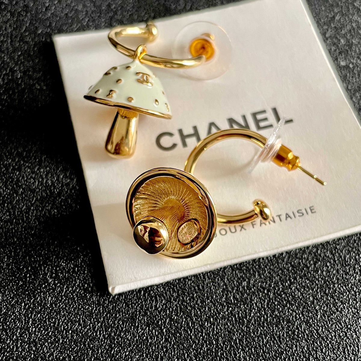 Signature Emblem Stud Earrings in Polished Metal-Tone – Design 117 main product view