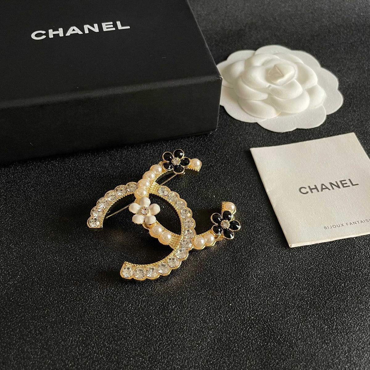 Signature Emblem Brooch in Polished Metal-Tone – Design 060 styled product view