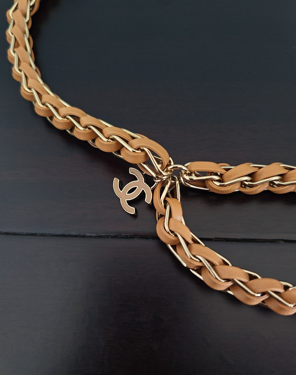 Signature Emblem Jewelry Accessory in Gold-Tone – Design 033 front product view