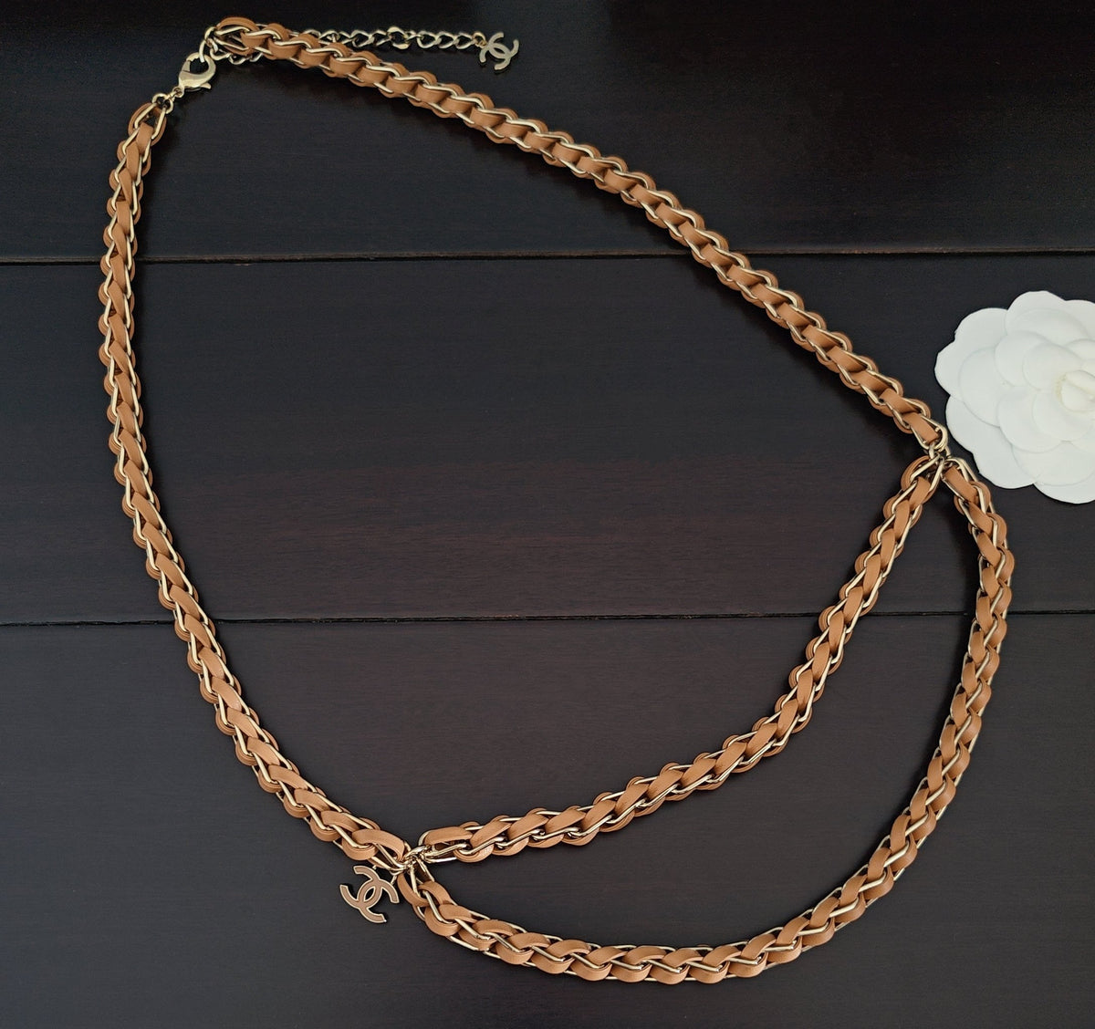 Signature Emblem Jewelry Accessory in Gold-Tone – Design 033 detail view
