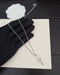Arrow Pendant Necklace in Gold-Tone – Arrow Detail – Design 002 main product view