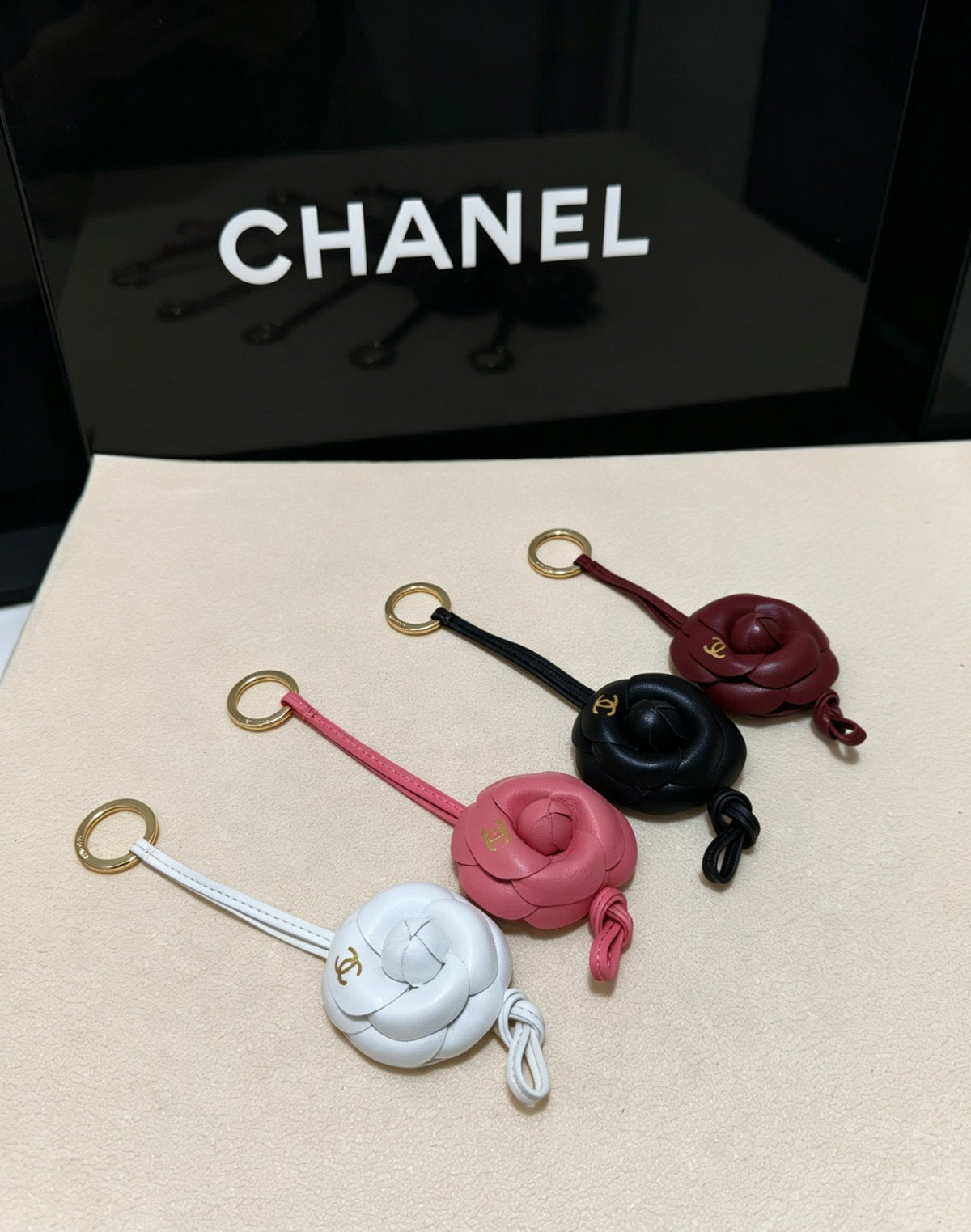 Camellia Jewelry Accessory in Polished Metal-Tone – Camellia Detail – Design 005 styled product view