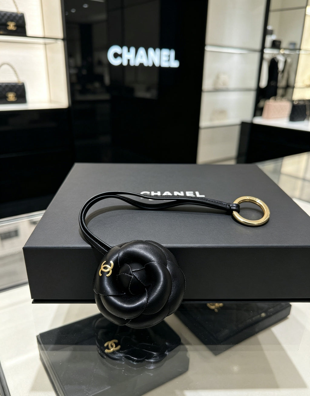 Camellia Jewelry Accessory in Black-Tone front product view