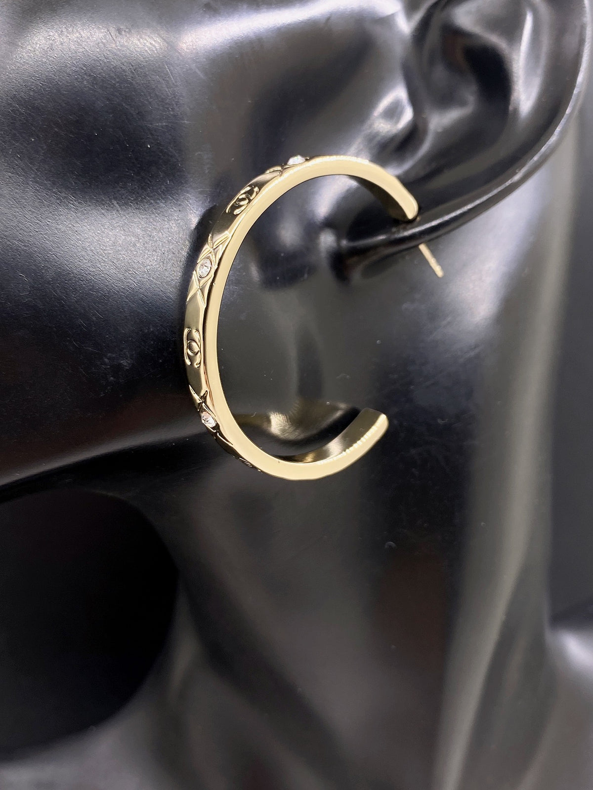 Signature Emblem Jewelry Accessory in Gold-Tone – Design 003 front product view